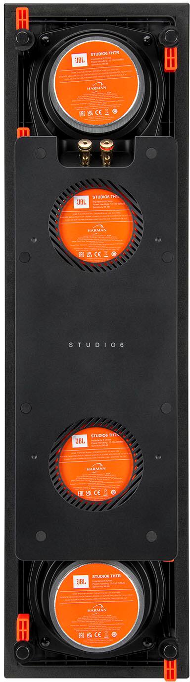 JBL - Studio 6 Quad-5.25" 2-Way In-Wall Speaker (Each) - Black