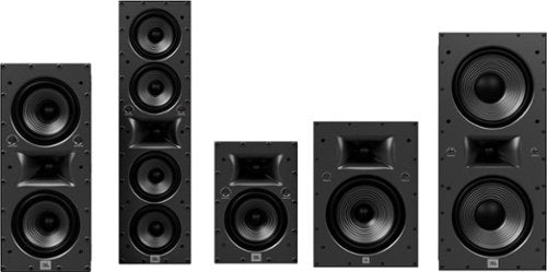 JBL - Studio 6 Quad-5.25" 2-Way In-Wall Speaker (Each) - Black