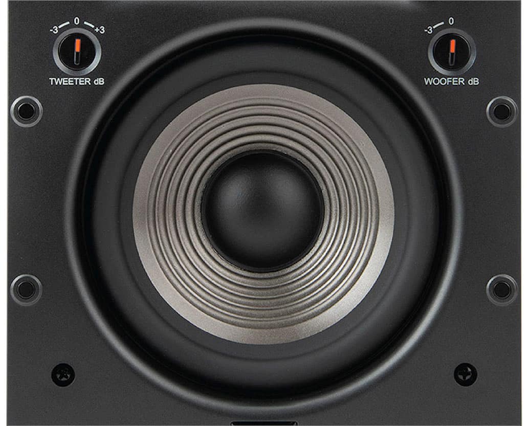 JBL - Studio 6 Quad-5.25" 2-Way In-Wall Speaker (Each) - Black