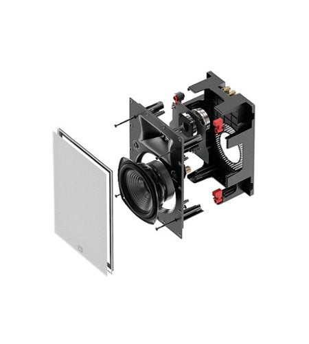 JBL - Studio 6 6.5" 2-Way In-Wall Speaker with Compression Tweeter (Each) - Black
