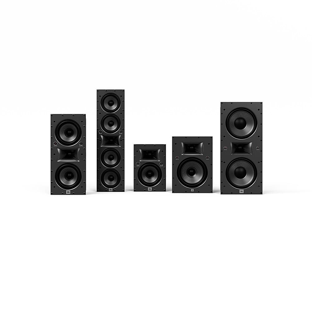 JBL - Studio 6 6.5" 2-Way In-Wall Speaker with Compression Tweeter (Each) - Black