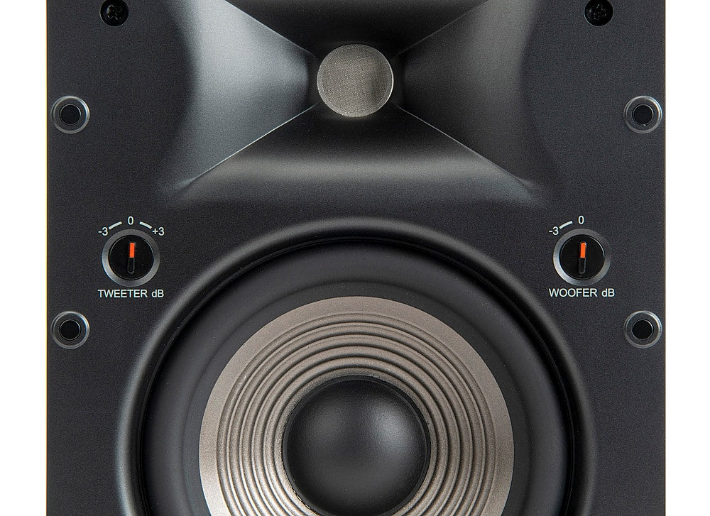 JBL - Studio 6 6.5" 2-Way In-Wall Speaker with Compression Tweeter (Each) - Black
