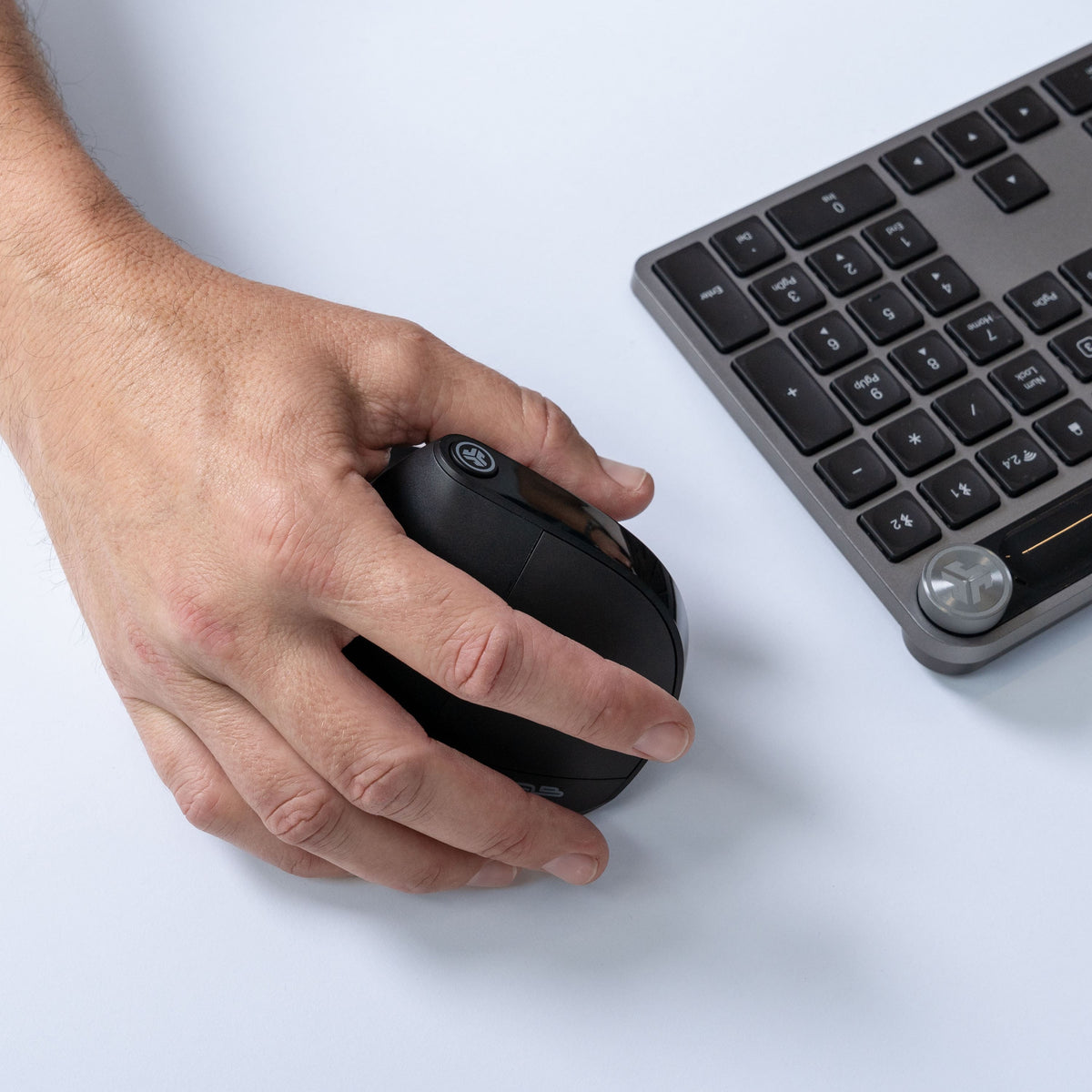 JLab - JBuds Ergonomic Wireless Mouse - Wireless - Black