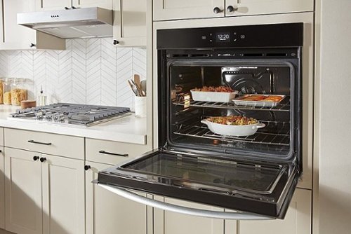 Whirlpool - 30" Smart Built-In Single Electric Wall Oven with Air Fry - Stainless Steel