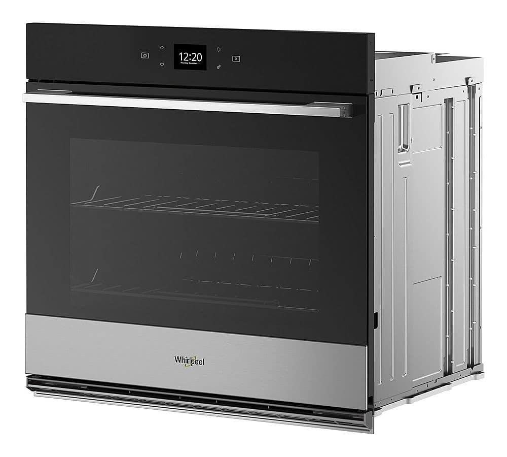 Whirlpool - 30" Smart Built-In Single Electric Wall Oven with Air Fry - Stainless Steel