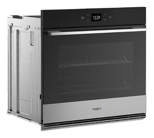 Whirlpool - 30" Smart Built-In Single Electric Wall Oven with Air Fry - Stainless Steel