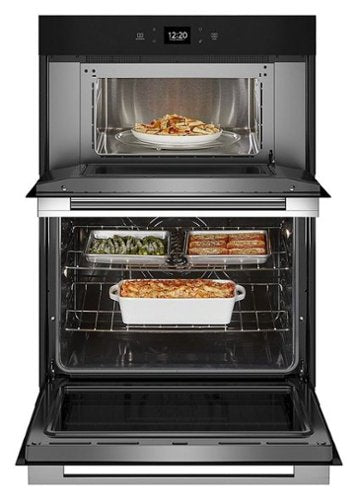 Whirlpool - 30" Smart Built-In Electric Combination Wall Oven with Air Fry - Stainless Steel