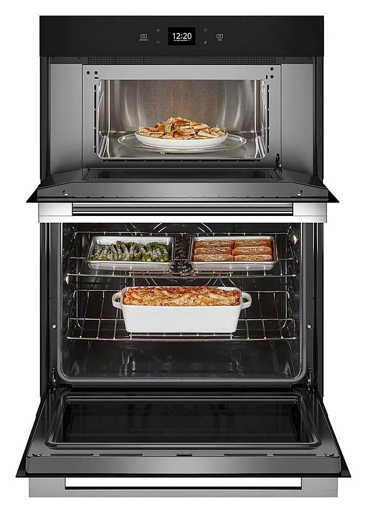 Whirlpool - 30" Smart Built-In Electric Combination Wall Oven with Air Fry - Stainless Steel