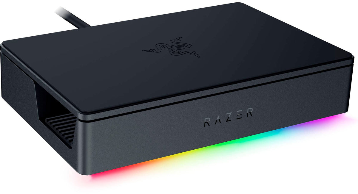 Razer - Handheld Dock Chroma with 100W Power Delivery for Mobile Gaming or Tablet Devices - Black