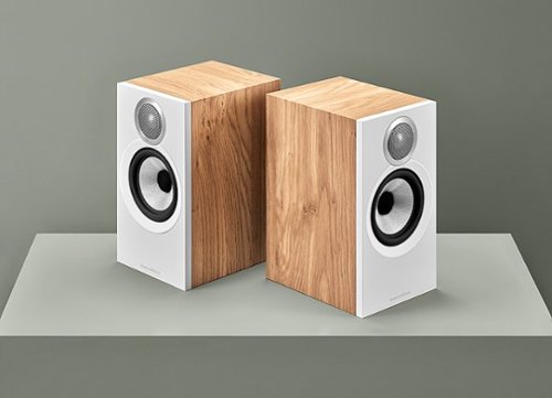 Bowers & Wilkins - 607 S3 Series Bookshelf Speaker with 1" Tweeter and 5" Midbass (Pair) - Oak
