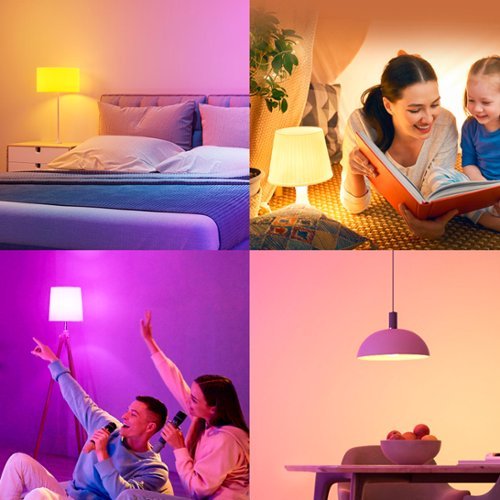 Govee - A19 800 Lumens Smart LED Bulb (4-Pack) - Multi