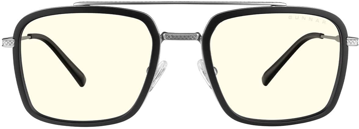 GUNNAR - Barron Computer Glasses with Blue Light Reduction , Clear Lenses - Black