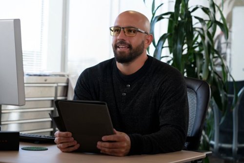 GUNNAR - Pendleton Computer Glasses with Blue Light Reduction , Amber Lenses - Slate