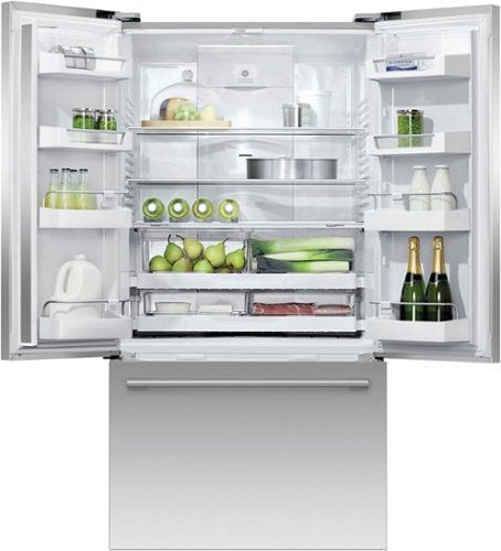 Fisher & Paykel - 36 in. Wide Active Smart 20.1 Cu Ft French Door Refrigerator with Ice - Stainless Steel
