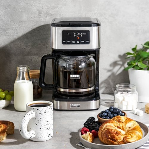 bella PRO - 12-Cup Programmable Coffee Maker - Stainless Steel