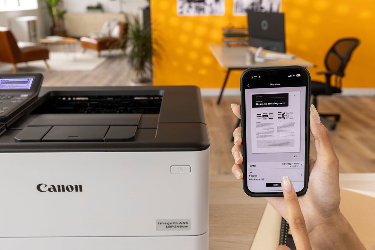 Canon - imageCLASS LBP246dw Wireless Black-and-White Laser Printer - White