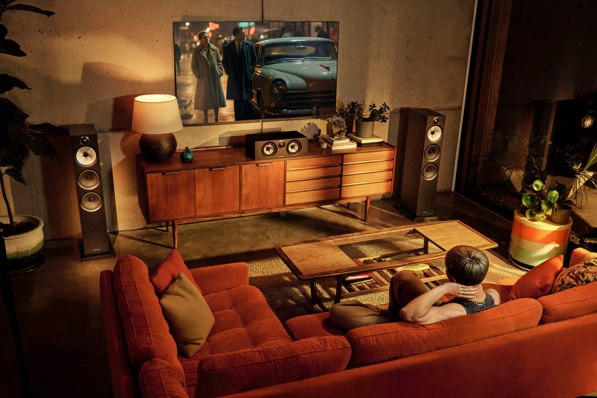 Bowers & Wilkins - HTM6 S3 Series 2-way Center Channel w/ dual 5" midbass (Each) - Black