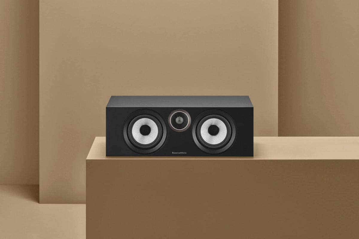 Bowers & Wilkins - HTM6 S3 Series 2-way Center Channel w/ dual 5" midbass (Each) - Black