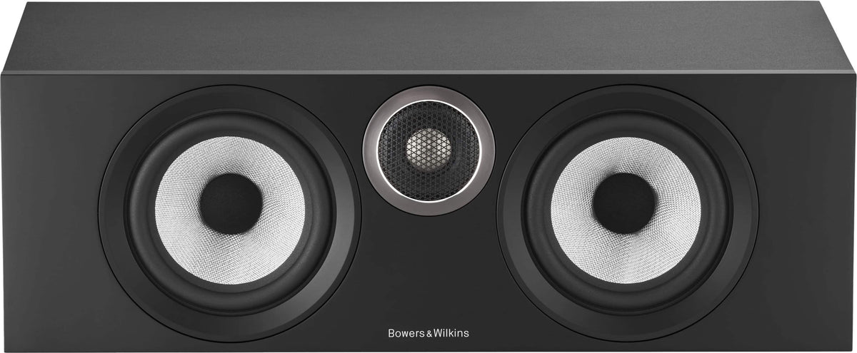 Bowers & Wilkins - HTM6 S3 Series 2-way Center Channel w/ dual 5" midbass (Each) - Black