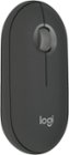Logitech - Pebble Mouse 2 M350s Slim Lightweight Wireless Bluetooth Optical Silent Ambidextrous Mouse with Customizable Buttons - Wireless - Graphite