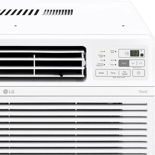 LG - 550 Sq. Ft. 12,000 BTU Smart Window Air Conditioner - White