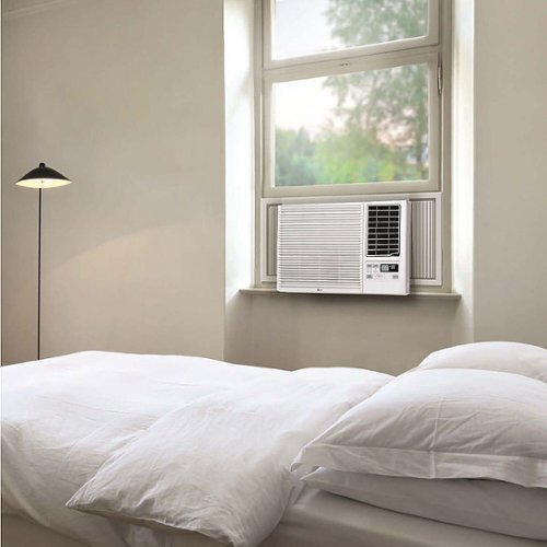 LG - 1,440 Sq.Ft. 23,000 BTU 230V Window Air Conditioner with Supplemental Heat Function - White