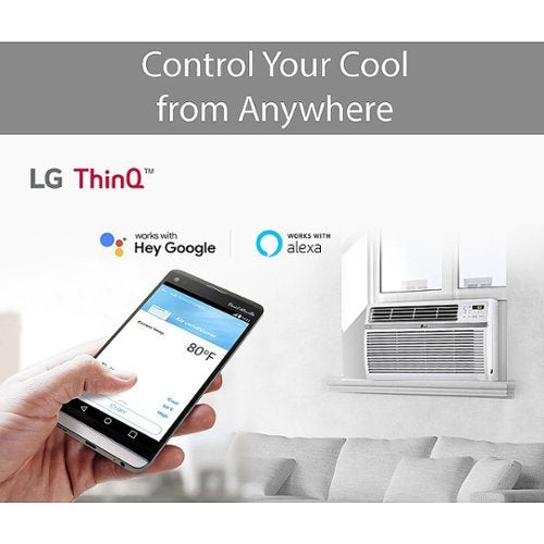 LG - 350 Sq. Ft. 8,000 BTU Smart Window Air Conditioner - White