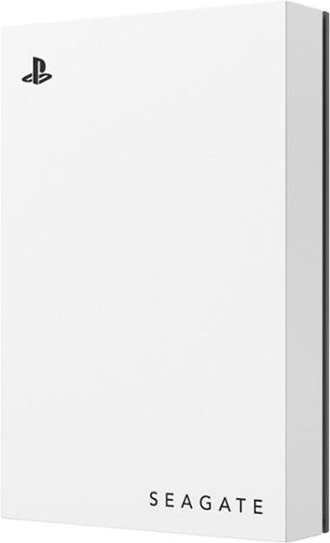 Seagate - Game Drive for PlayStation Consoles 5TB External USB 3.2 Gen 1 Portable Hard Drive with Blue LED Lighting - White