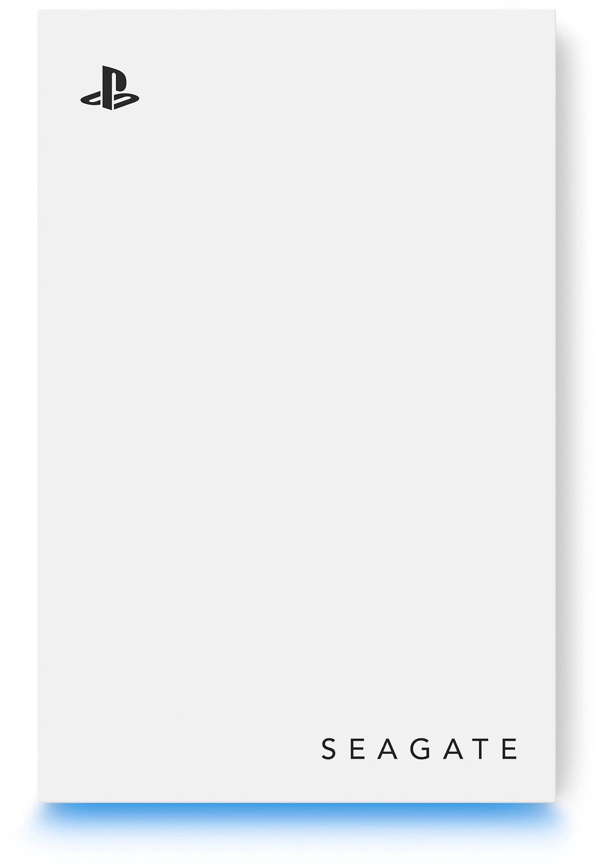 Seagate - Game Drive for PlayStation Consoles 5TB External USB 3.2 Gen 1 Portable Hard Drive with Blue LED Lighting - White