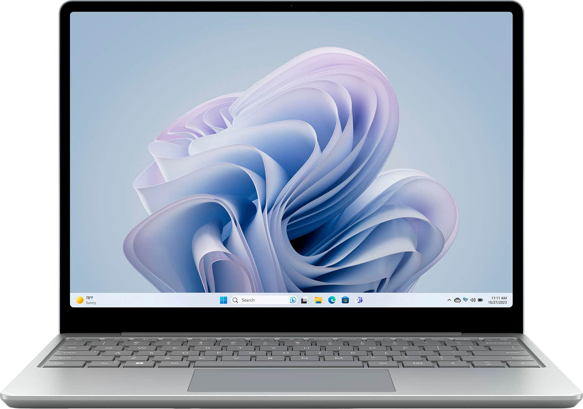 Microsoft - Geek Squad Certified Refurbished Surface Laptop Go 3 - 12.4" Touch-Screen - Intel Core i5 with 8GB Memory - 256GB SSD - Platinum