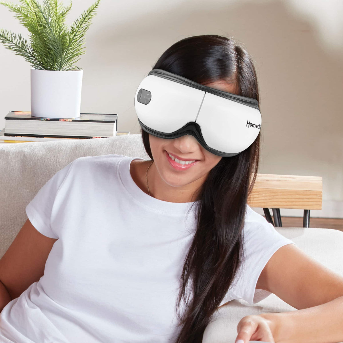 Homedics - Cordless Eye Massager with Heat - White