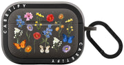 CASETiFY - AirPods Pro (2nd Generation) Bounce Case - Matte Charcoal with Ditsy Florals