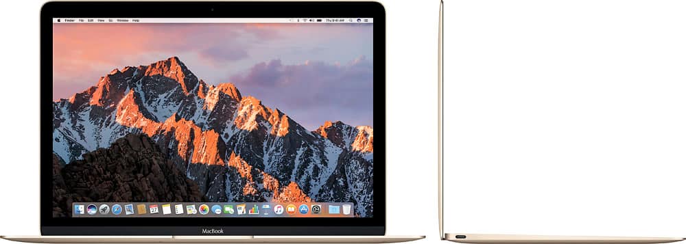 Apple - Geek Squad Certified Refurbished Macbook - 12" Display - Intel Core M3 - 8GB Memory - 256GB Flash Storage - Gold