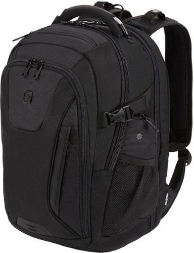 SwissGear - Commander USB ScanSmart Laptop Backpack - Black