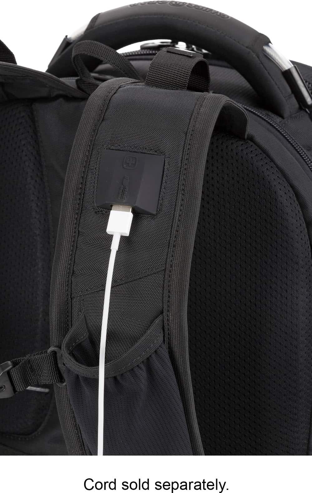 SwissGear - Commander USB ScanSmart Laptop Backpack - Black