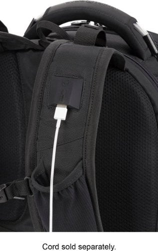 SwissGear - Commander USB ScanSmart Laptop Backpack - Black