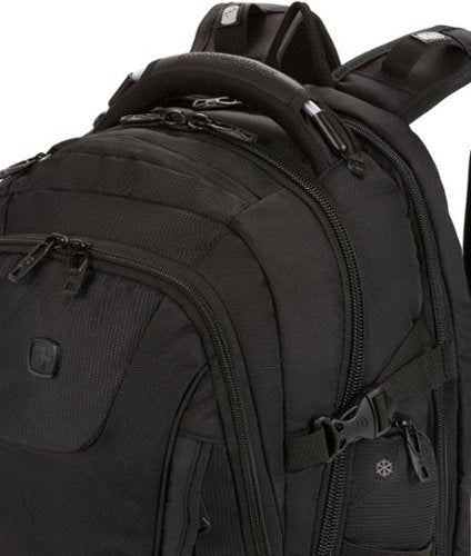 SwissGear - Commander USB ScanSmart Laptop Backpack - Black