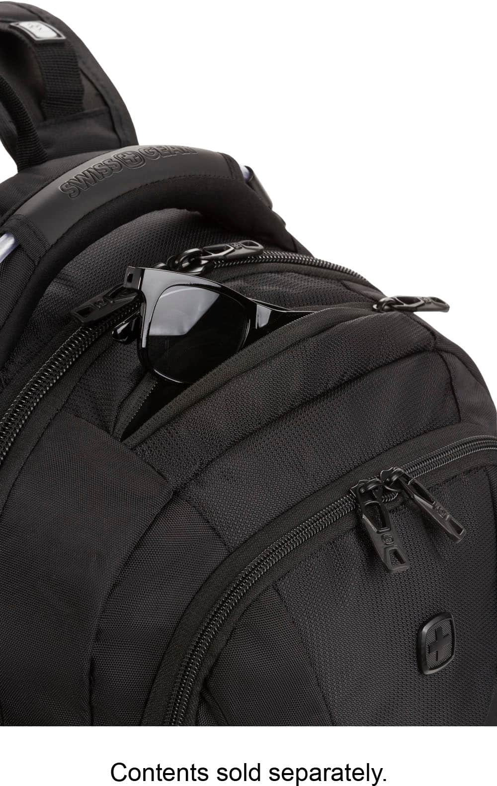 SwissGear - Commander USB ScanSmart Laptop Backpack - Black