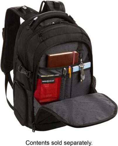 SwissGear - Commander USB ScanSmart Laptop Backpack - Black