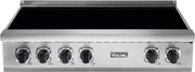 Viking - 36 in. Wide 6 Element Induction Rangetop - Stainless/Black glass