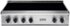 Viking - 36 in. Wide 6 Element Induction Rangetop - Stainless/Black glass