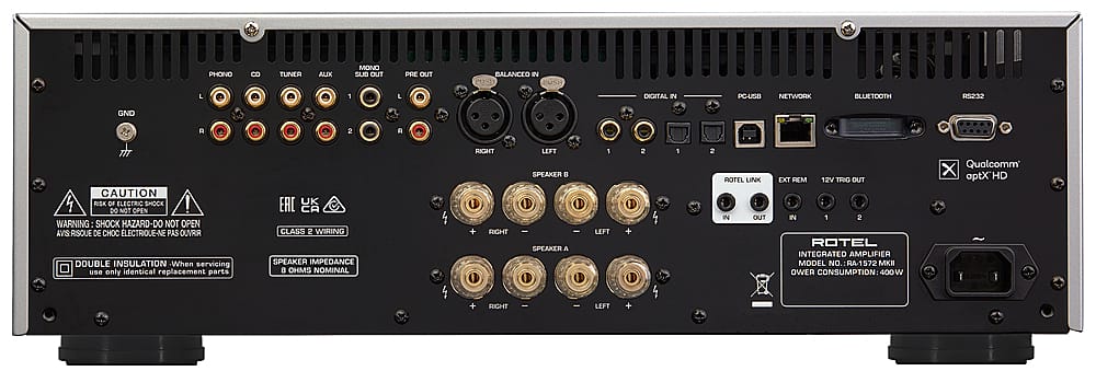 Rotel - RA-1572MKII 120W 2-Ch Integrated Stereo Amplifier - Black