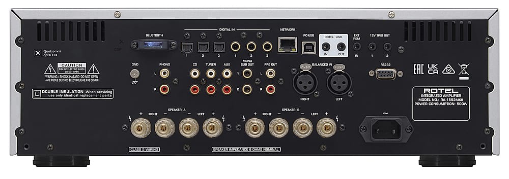 Rotel - RA-1592MKII 200W 2-Ch Integrated Stereo Amplifier - Black