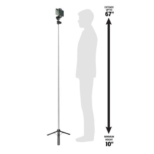 Bower - Multipod Pro 67-inch Tripod - Black