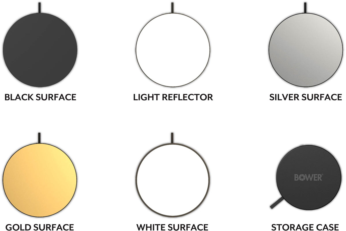 Bower - 42-Inch Collapsible Light Reflector Kit