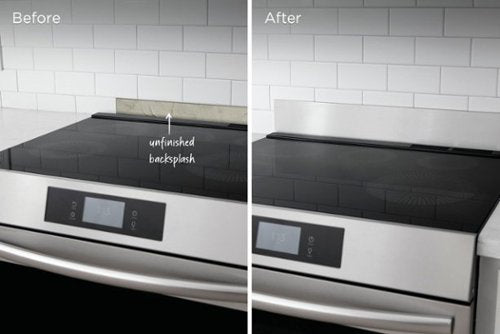 Frigidaire - Multi-Brand Front Control Freestanding Range Universal Backguard - Silver