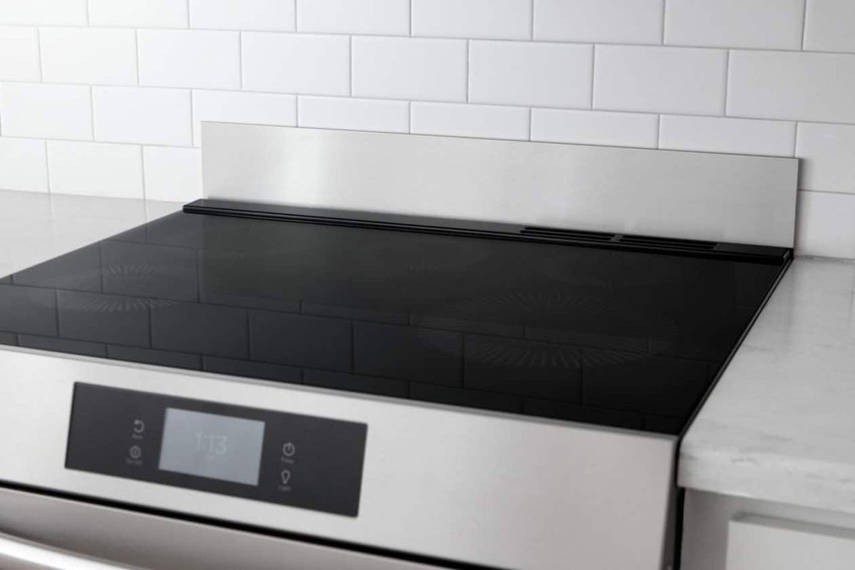 Frigidaire - Multi-Brand Front Control Freestanding Range Universal Backguard - Silver