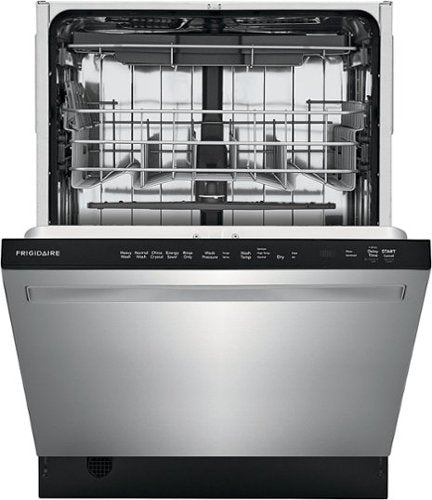 Frigidaire - 24" Top Control Built-In Stainless Steel Tub Dishwasher with 3rd Rack, MaxDry, and 49 dBA - Stainless Steel