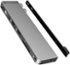 Hyper - HyperDrive Next​ 8 Port USB-C Hub, 4K HDMI, USB4/Thunderbolt 4, 1 USB-C, 2 USB-A, microSD/SD, travel dock for MacBook/PC - Space Gray