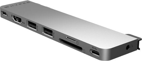 Hyper - HyperDrive Next​ 8 Port USB-C Hub, 4K HDMI, USB4/Thunderbolt 4, 1 USB-C, 2 USB-A, microSD/SD, travel dock for MacBook/PC - Space Gray
